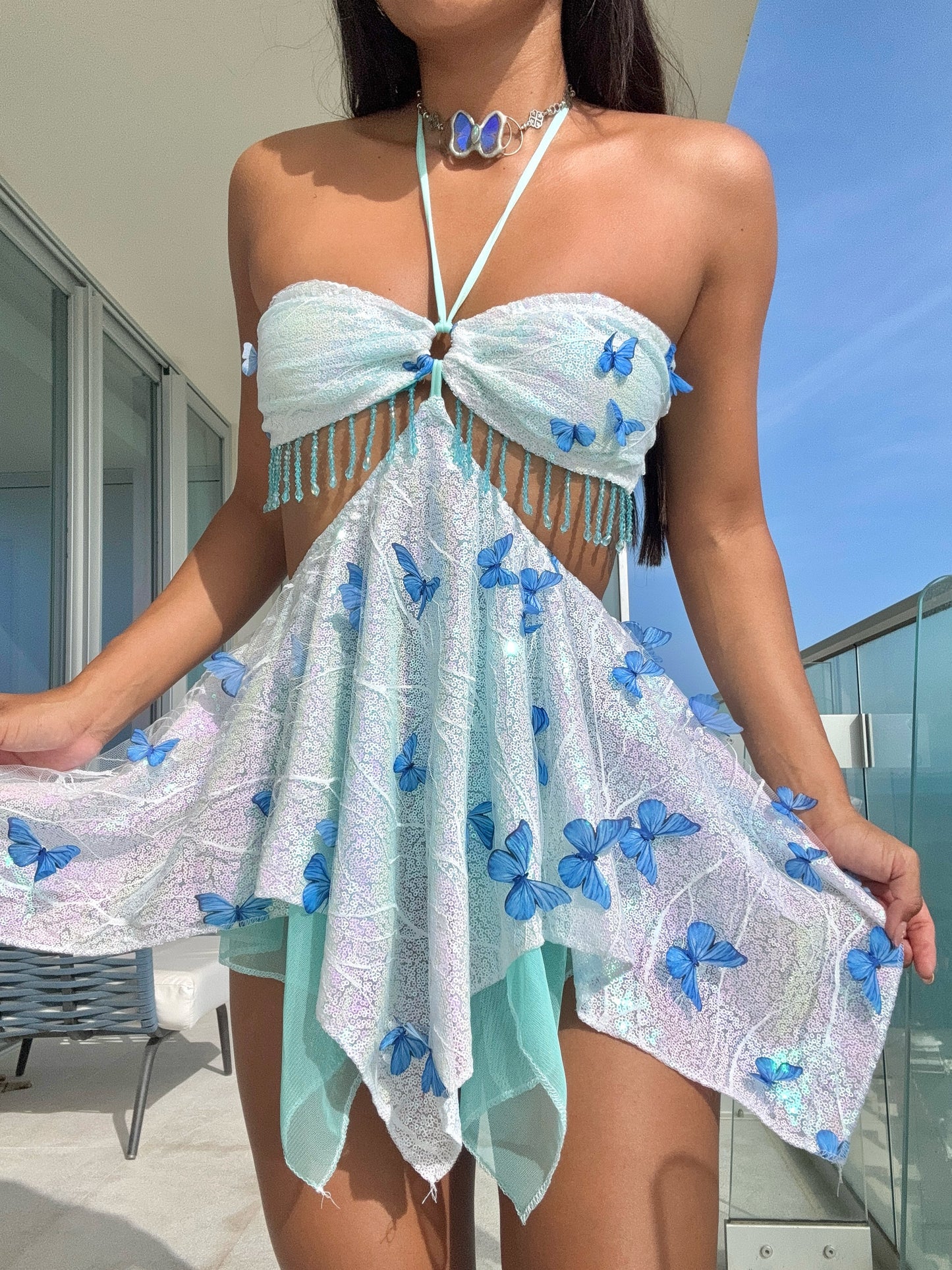 Aqua Fairy Dress