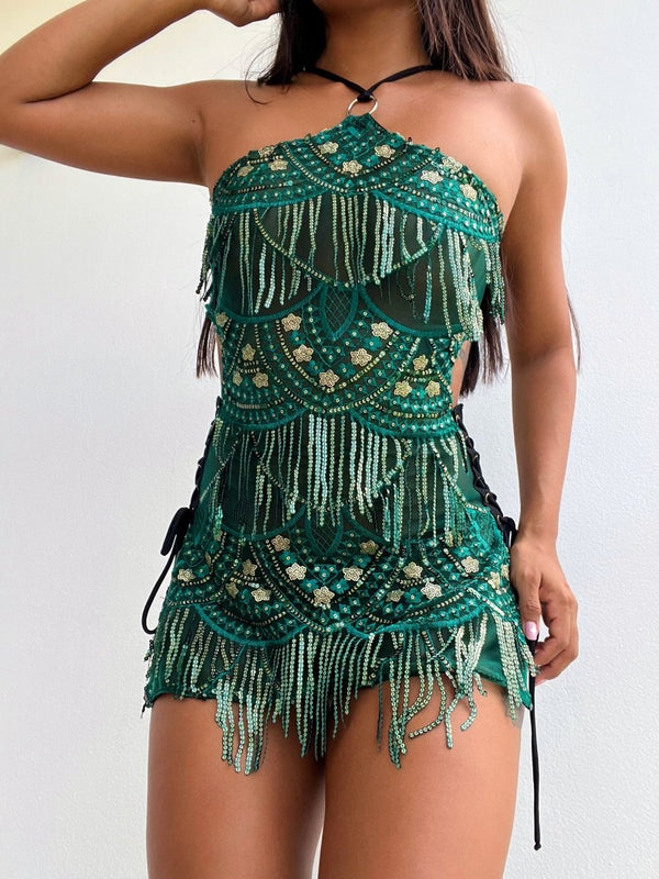 Esmerald Goddess Dress - ready to wear